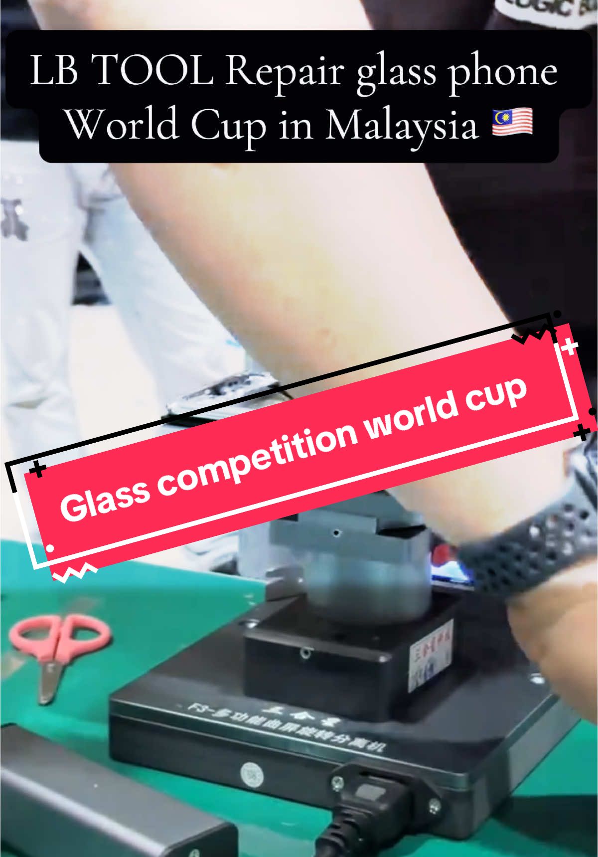 Pertandingan repair glass curve world Cup pertama di malaysia Bersyukur dalam naik podium Credit @HANN | Mizan yang ambik video  #worldcup #glassrefurbishing #malaysia #samsung #forward 