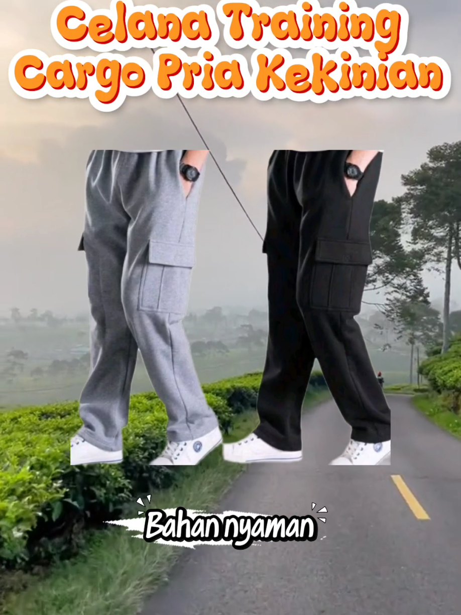 Celana training cargo nyaman #fashion #celana #cargopants #foryou #fyp #CapCut 
