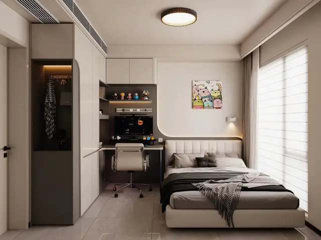 Nhiều khách hay hỏi “phòng ngủ nhỏ vậy làm sao đẹp được?” – coi thử 5 ý tưởng này nha. Không cầu kỳ, mà nhìn vẫn gọn gàng.  #decorphongngu #noithatphongngu #noithatbhcom 