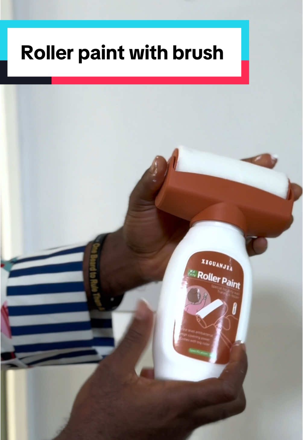 This really works well, I'm very satisfied with the results. #rollerpaint #whitepaint #paint #paintroller #paintwithme #tiktokmademebuyit #DIY #painting #paintrepair #fyp #tiktokshop 