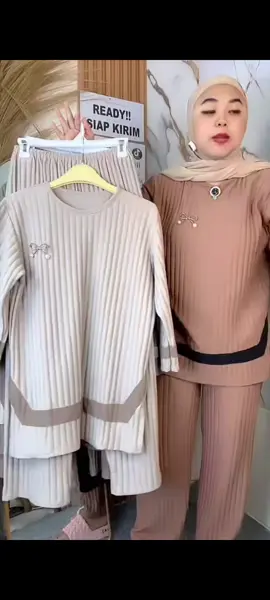 One Set Amira Setelan One Set Knit Hornet Wanita Premium Terbaru Viral Kekinian Celana Muslim Panjang Kulot Casual