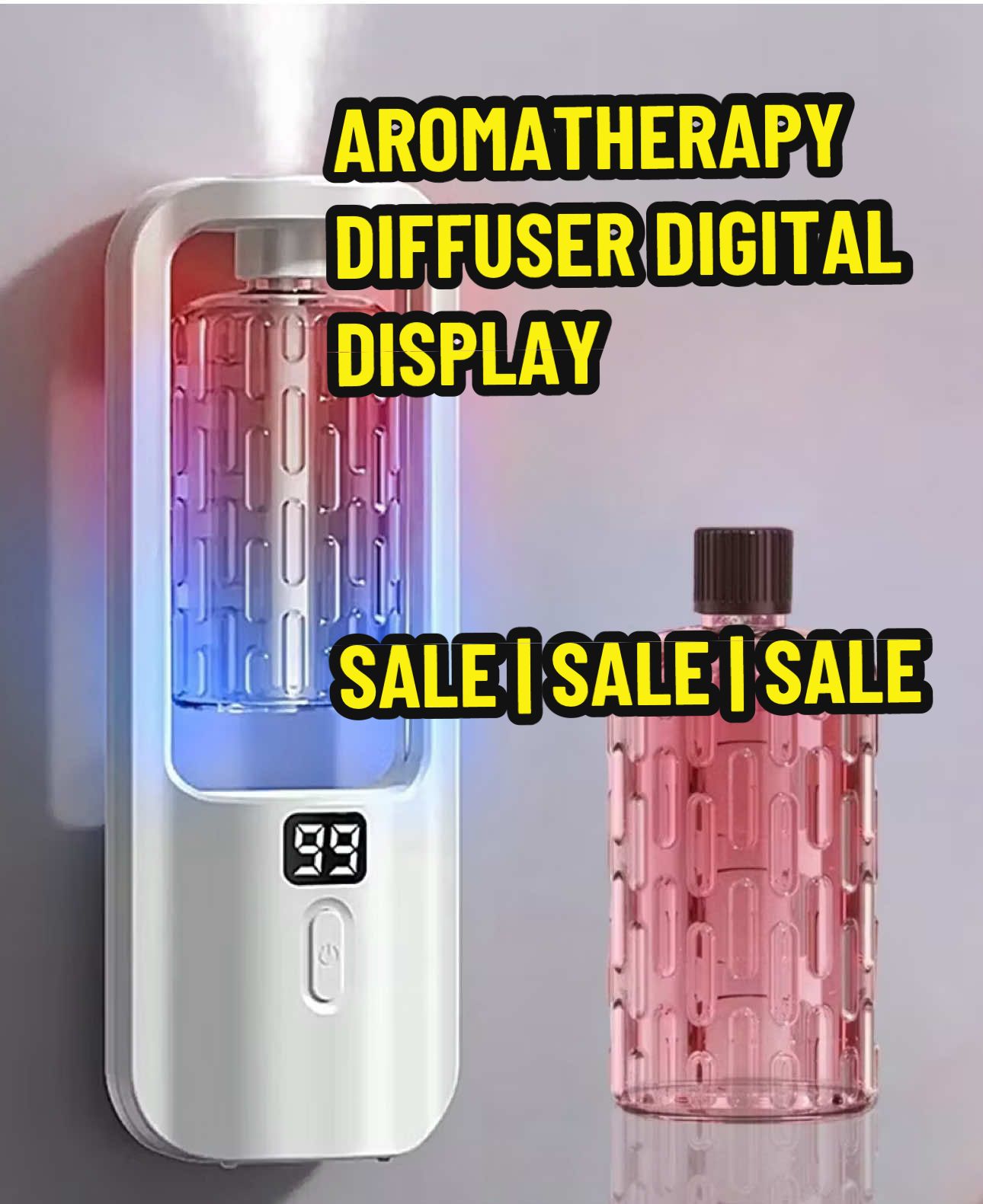 AROMATHERAPY DIFFUSER DIGITAL DISPLAY STRESS RELIEF | SLEEP AID #aromatherapy #therapy #StressRelief #sleepaid #digitaldisplay #highlights