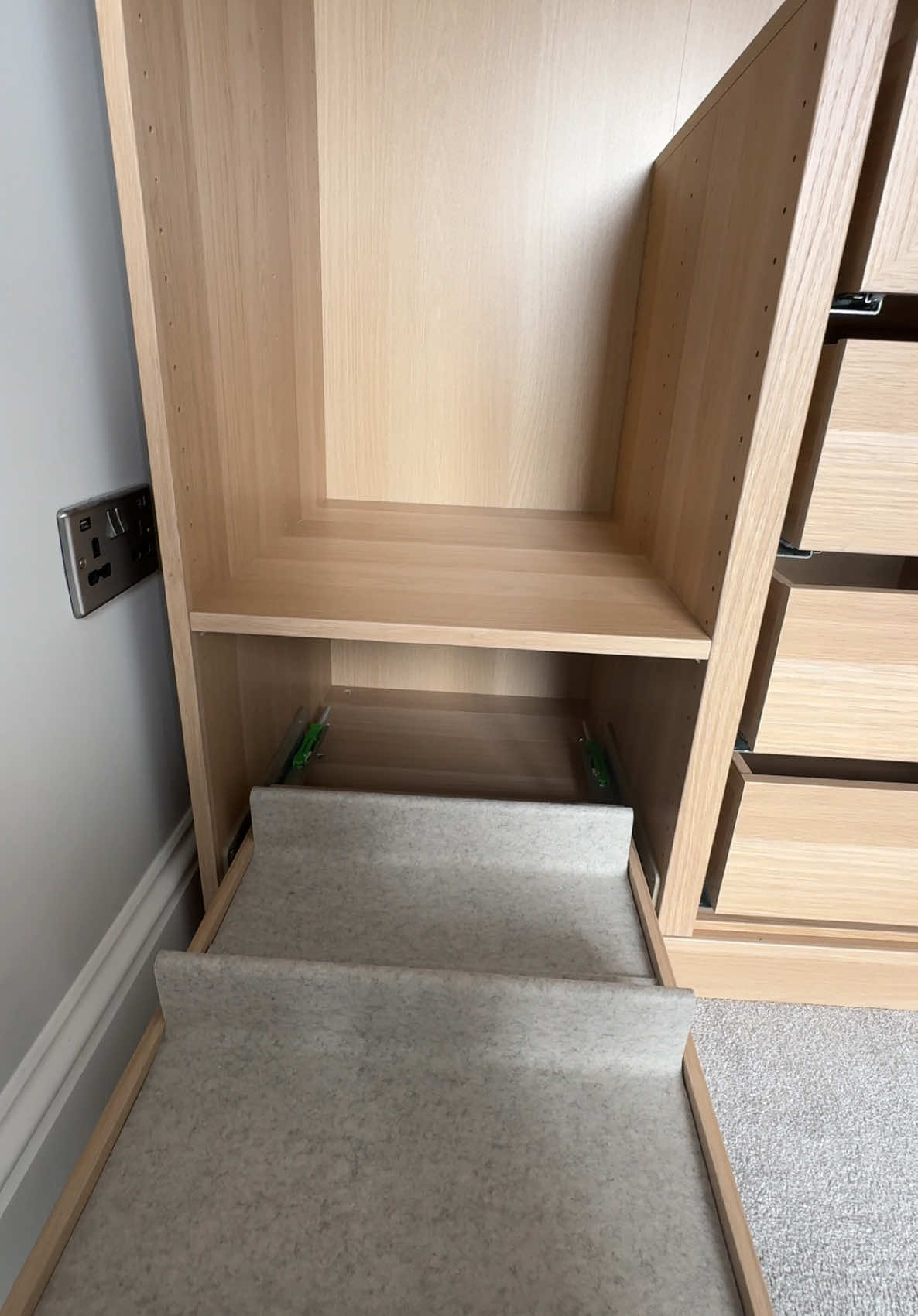 Shoe insert of pull out tray inside ikea pax wardrobe #ikeashopwithme #ikea #ikeaideas #FurnitureAssembly #LondonBuilder #foryou 