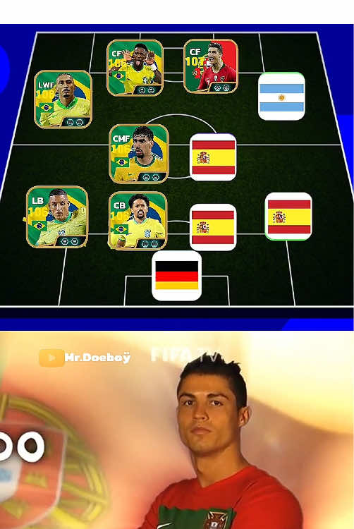 Brazil Vs 2014 Worldcup players 🥶☠️ #efootball #football #viral 