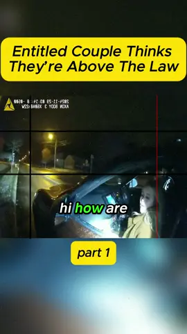 Entitled Couple Thinks They’re Above The Law #cops #police #bodycam #crime #news