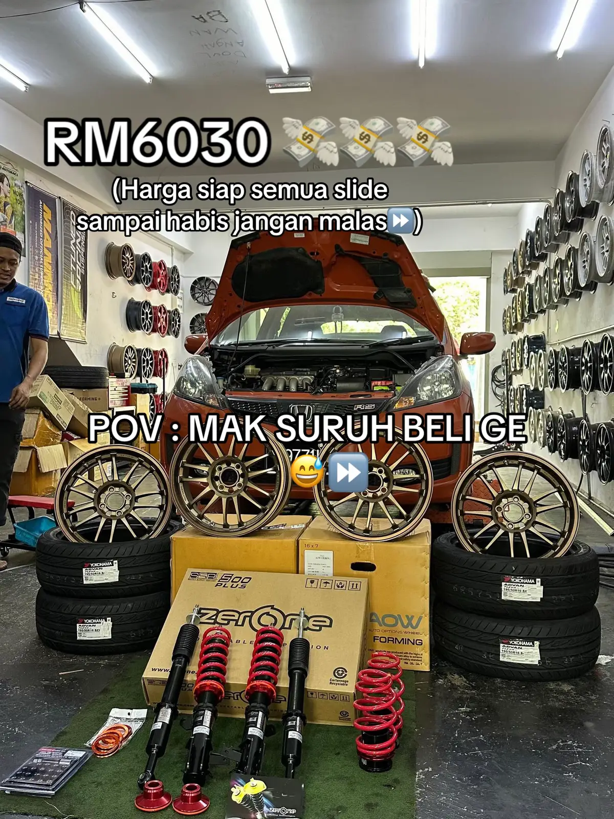#suggarageandwheels #rsperformance #rsthai #aowflowformingthailand #rimsendayan #rimmurahsendayan #adjustable #proton #honda #toyota #perodua #yokohamamalaysia #yokohamajapan #aowflowformingsendayan #ge8 #honda #hwl #bcracing #fflex #ftuned #amsoil #rimaowsendayan 