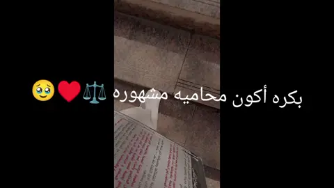 بكره أكون محاميه مشهوره ⚖️🥹♥️