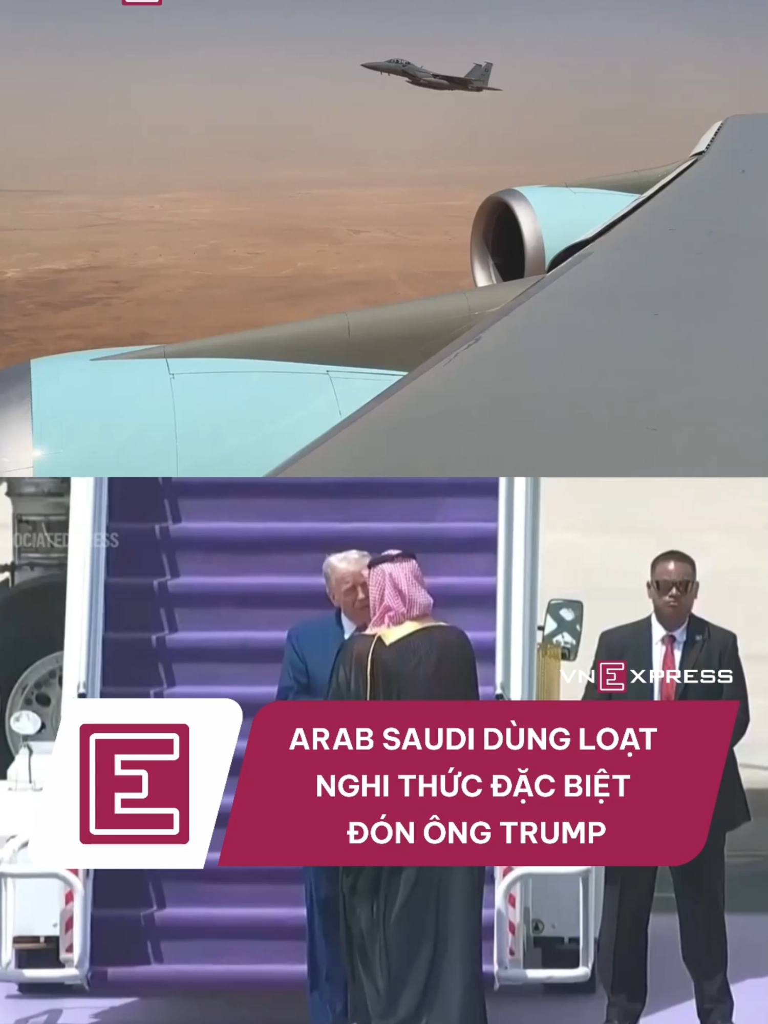 Arab Saudi đón ông Trump tới thăm bằng loạt nghi thức đặc biệt, khi Tổng thống Mỹ chọn Riyadh là điểm đến đầu tiên trong chuyến công du đầu nhiệm kỳ hai. #vnexpress #vne #tiktoknews #donaldtrump #trump #ArabSaudi