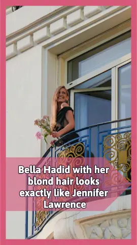 Am I the only one who thinks that Bella Hadid with her blond hair looks exactly like Jennifer Lawrence? No wonder she suddenly dyed her hair blond#bellahadid #cannes #cannesfilmfestival #fyp#usa 