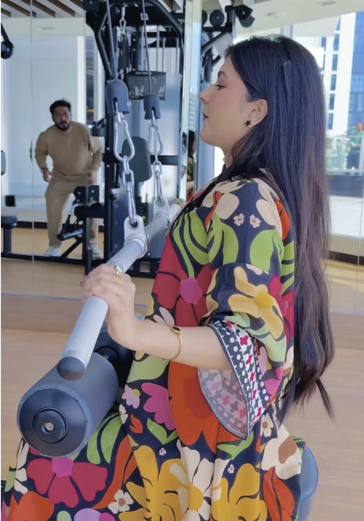 Gym at home gym 🏋🏻‍♀️ #nimrahatta #danubehaina 