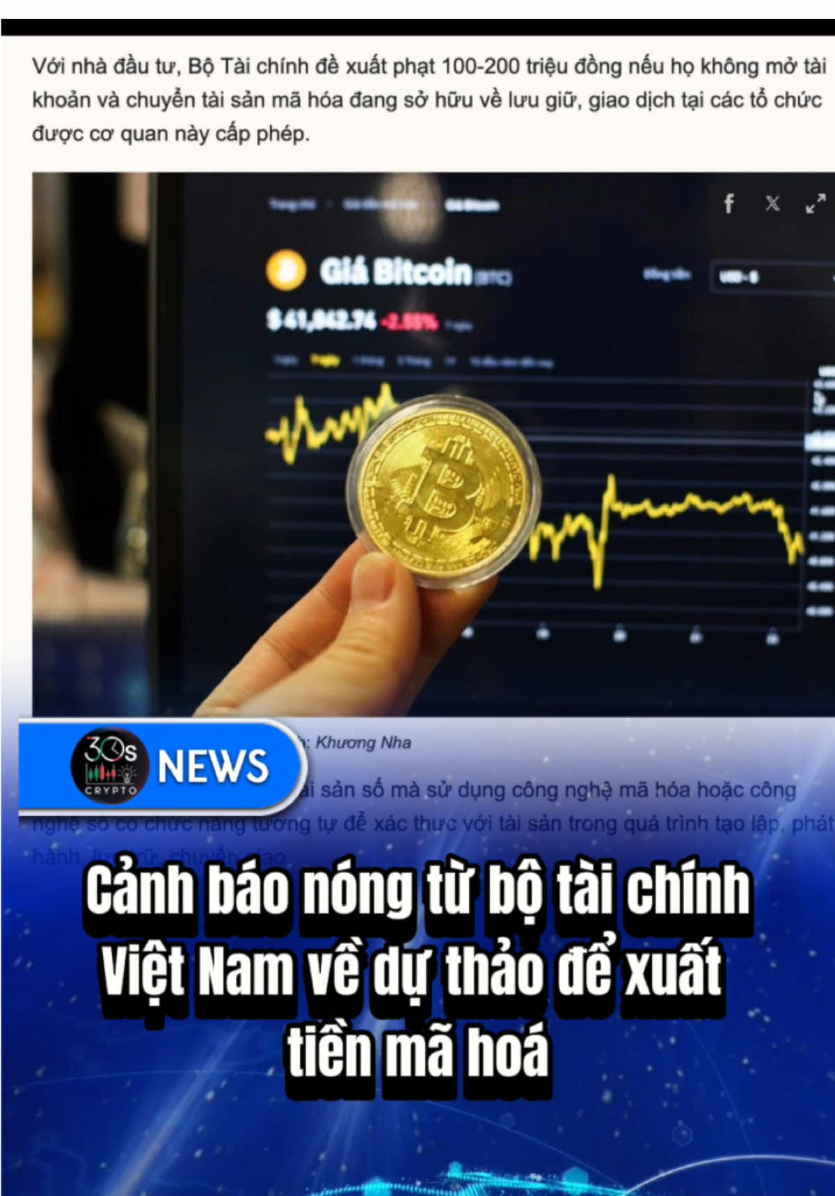 CẢNH BÁO NÓNG từ Bộ Tài chính Việt Nam: Dự thảo đề xuất mới đang làm chấn động giới đầu tư tiền mã hóa! #Bitcoin #Btc #vietnam 