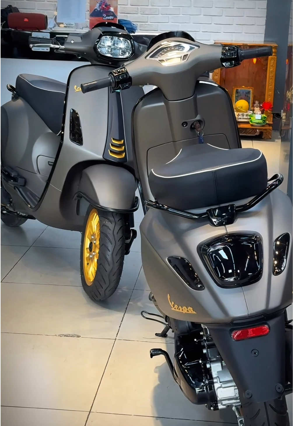 Lên sóng 2 Bé Vesspa Sprjnt 125 ABS Xám Cát #lenxuhuong #trending #viral #hottrend #beovespa #vespa 