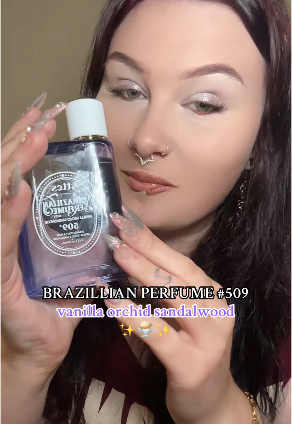 This huge bottle is only $24 right now which is crazyyyy! #perfume #fragrance #fragrancetiktok #sttes #vanillaperfume #floralfragrance #spotlightfinds 
