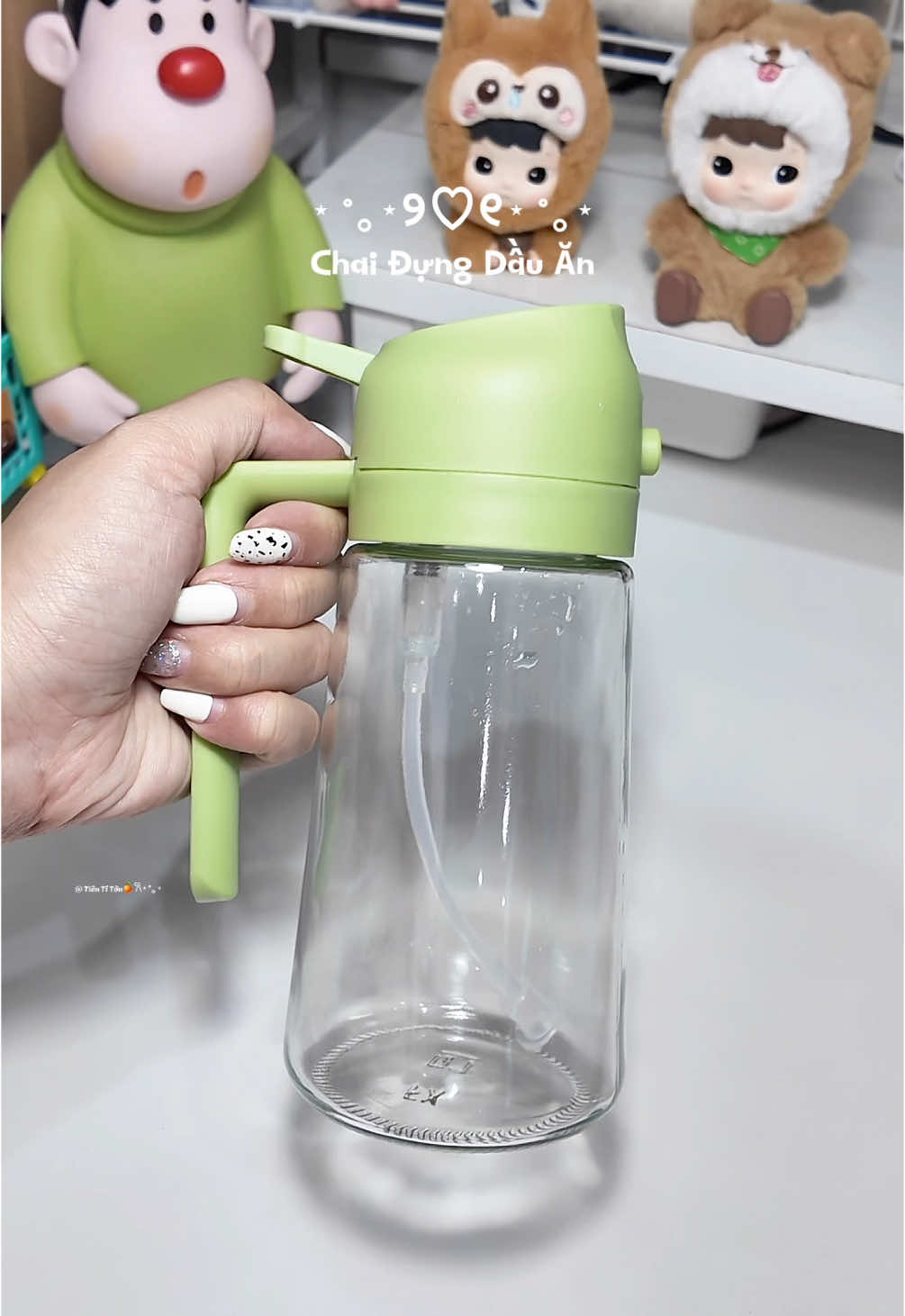 Chai đựng dầu ăn thuỷ tinh #review  #xuhuong #trending #viral #fypシ #fyp #tientiton #LearnOnTikTok #SaleGiuaThang #SieuHoiNhaSangTao 