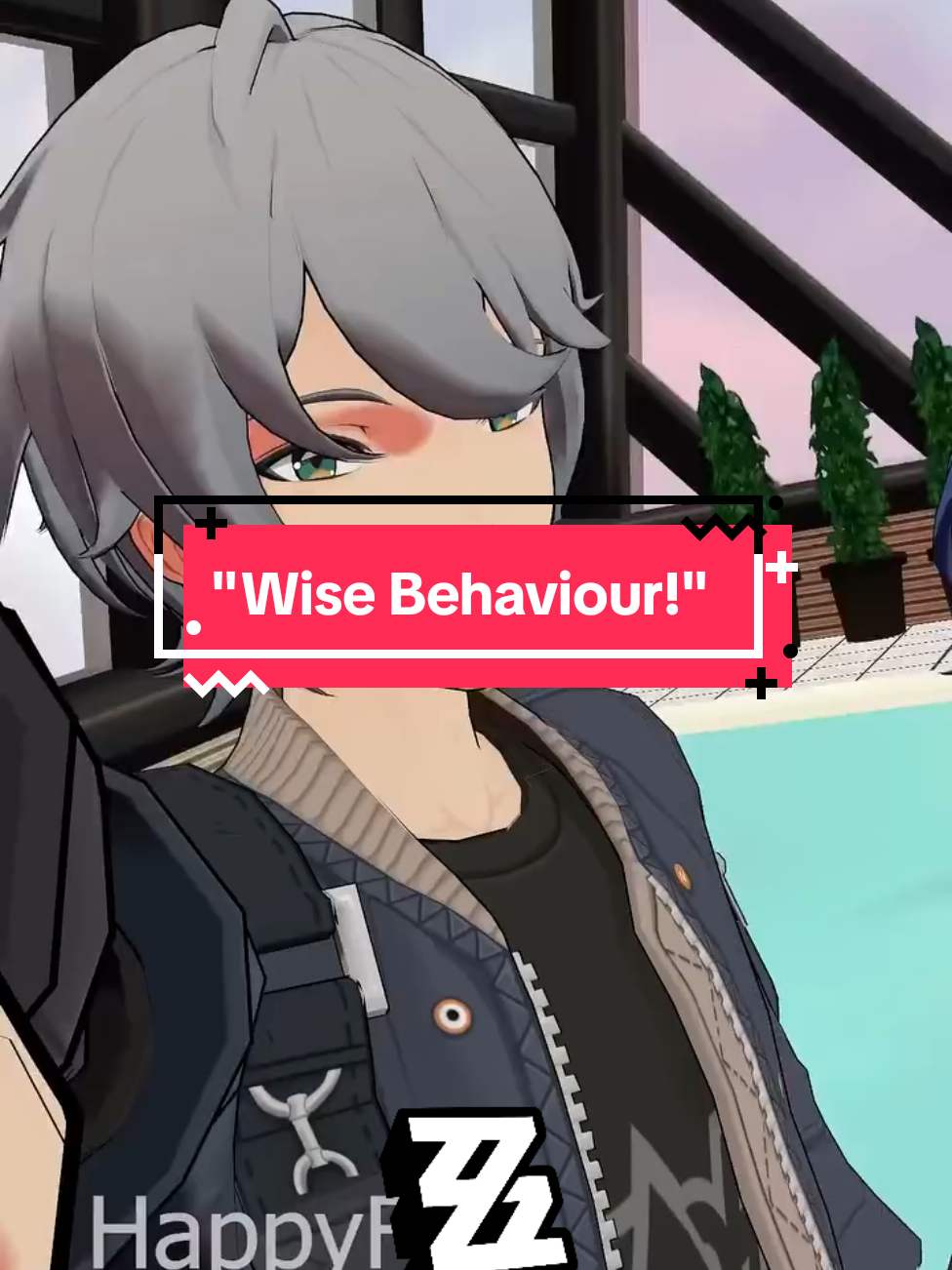 Lmao, Wise Behaviour!🗿😂🤣🙏😭 C : HappyF4  #ZZZ #ZZZero #ZenlessZoneZero 
