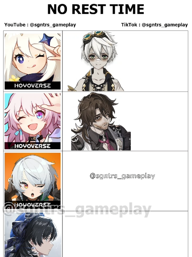 let them take a rest broo #GenshinImpact #HonkaiStarRail #zenlesszonezero #memes #fyp 