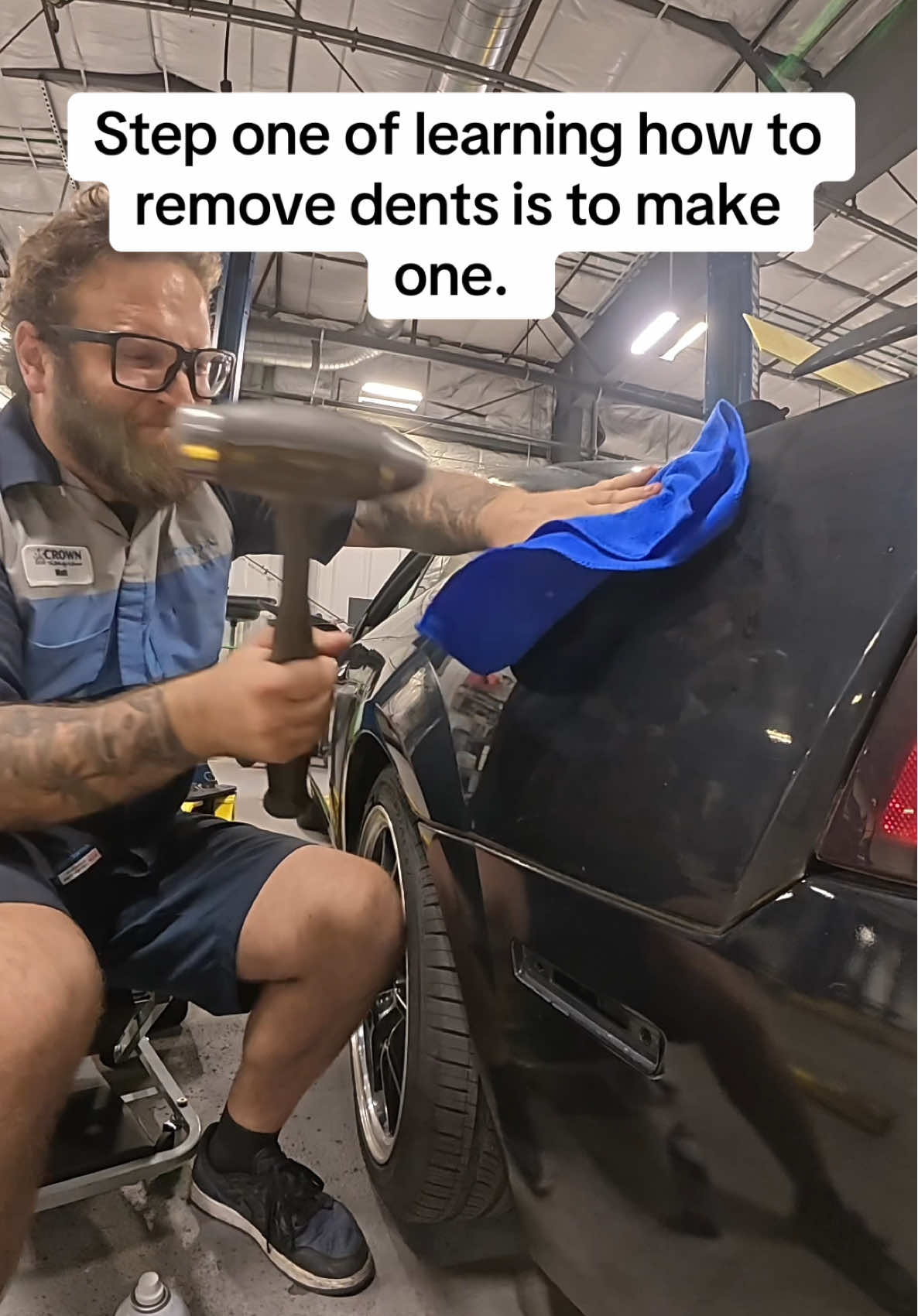 Learning how to remove dents out of my project car before i tackle my jeep #carrepair #mechanic #tiktokautocampaign #cartips #cooltools #vevorttshop #vevor @Vevor_US 