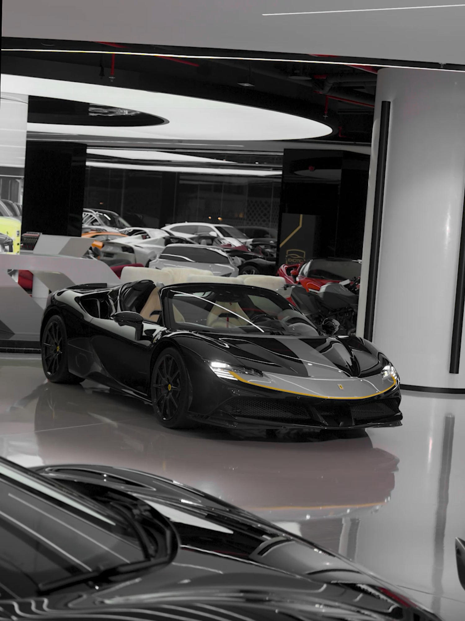 Feels like a first class seat with rocket boosters. Ferrari SF90 Assetto Fiorano Spider. #ferrari #ferrarisf90 #assettofiorano #exoticcarsdubai