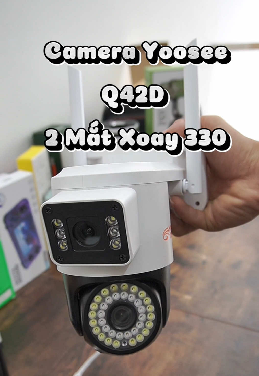 Camera WiFi YOOSEE Q42D 2 mắt xoay 330 độ #yooseeq42d #camerayoosee #camerawifi  #cameraquansat #cameragiare  #UnboxNhanh