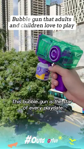 Bubble gun that adults and children love to play#Outdoorfun #bubblegun #bubblemachine #Childrenstoys #bubble #tiktokshop #fyp #BirthdayMust #Partyprops