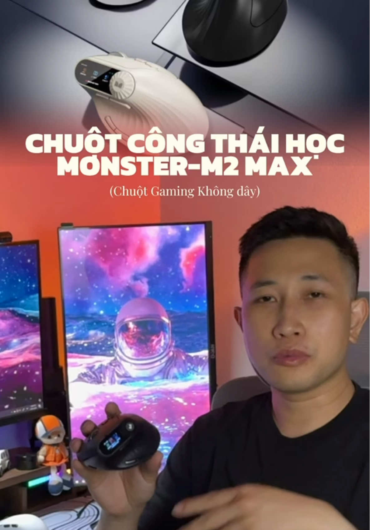 CHUỘT CÔNG THÁI HỌC GAMING KHÔNG DÂY MONSTER M2 MAX độ nhạy cao đem cảm giác mới lạ khi sử dụng #chuotcongthaihoc #chuotgaming #chuotkhongday #monster #aqudecor #xuhuong 