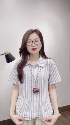 Em về đủ màu. Màu kẻ xanh siu hot luôn nha #kimanhtran #somi #somikieu #viral #xuhuong #tiktok #hàngquảngchâu #aokieu 