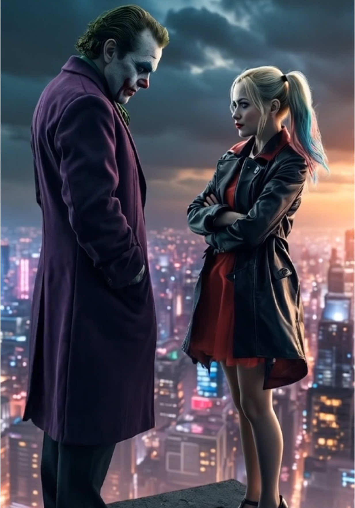 Part 3 | Joker and Harlequin Wallpaper. #joker #jokerandharleyquinn #Love #ai #aiart #wallpaper #livewallpaper #hailuoai 