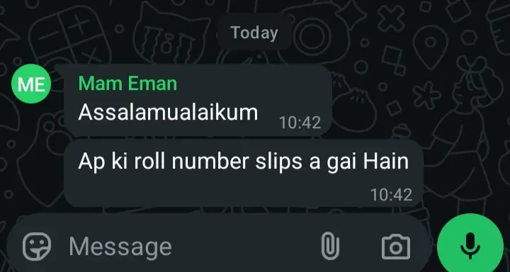 میری ہر خوشی غم میں بدل گئی  جب Group میں message  آیا Roll Number Slip  آ گئی  😔😔😔 #CapCut #tiktok #viralvideo 