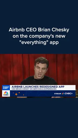 CEO Brian Chesky discusses the launch of Airbnb's redesigned app which will let travelers book services, like catering and personal training, at their home rentals. Read more at the #linkinbio or tap on your screen. #CNBC