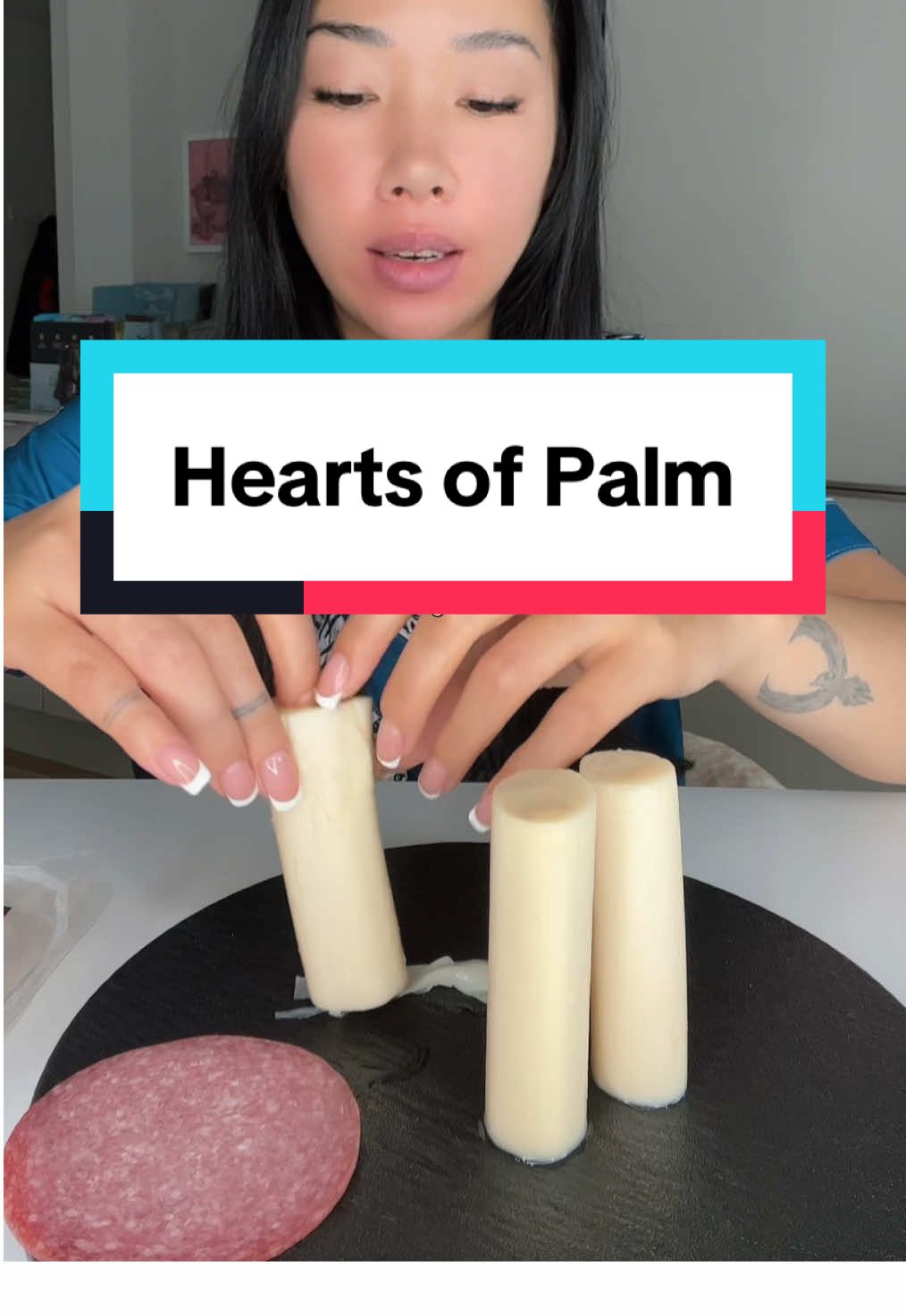 Hearts of Palm lately have been breaking my heart 😔 #eatwithgg #ggflavour #mukbang #eatwithme #heartsofpalm #FoodTok #snack 