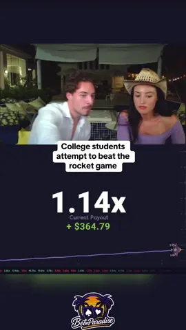 College students attempt to beat the rocket game #kickstreaming 
