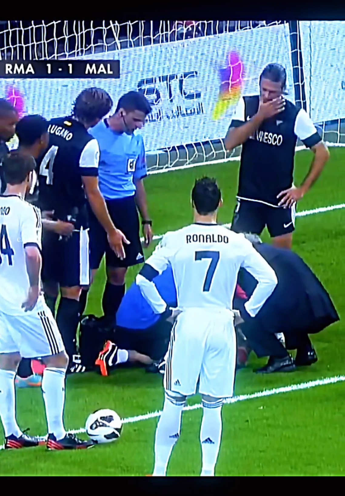 Ronaldo's shot power 🥶💀#ronaldo #cr7cristianoronaldo #thegoat #power #viralvideo #fyp 