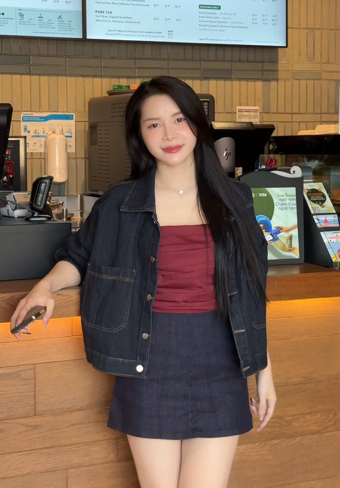 Em áo chân ái 209 💵 dành cho các nàng trong mùa hè. Xanh demin siêu tôn da 😚 #xuhuong #jean #aokhoacjean 