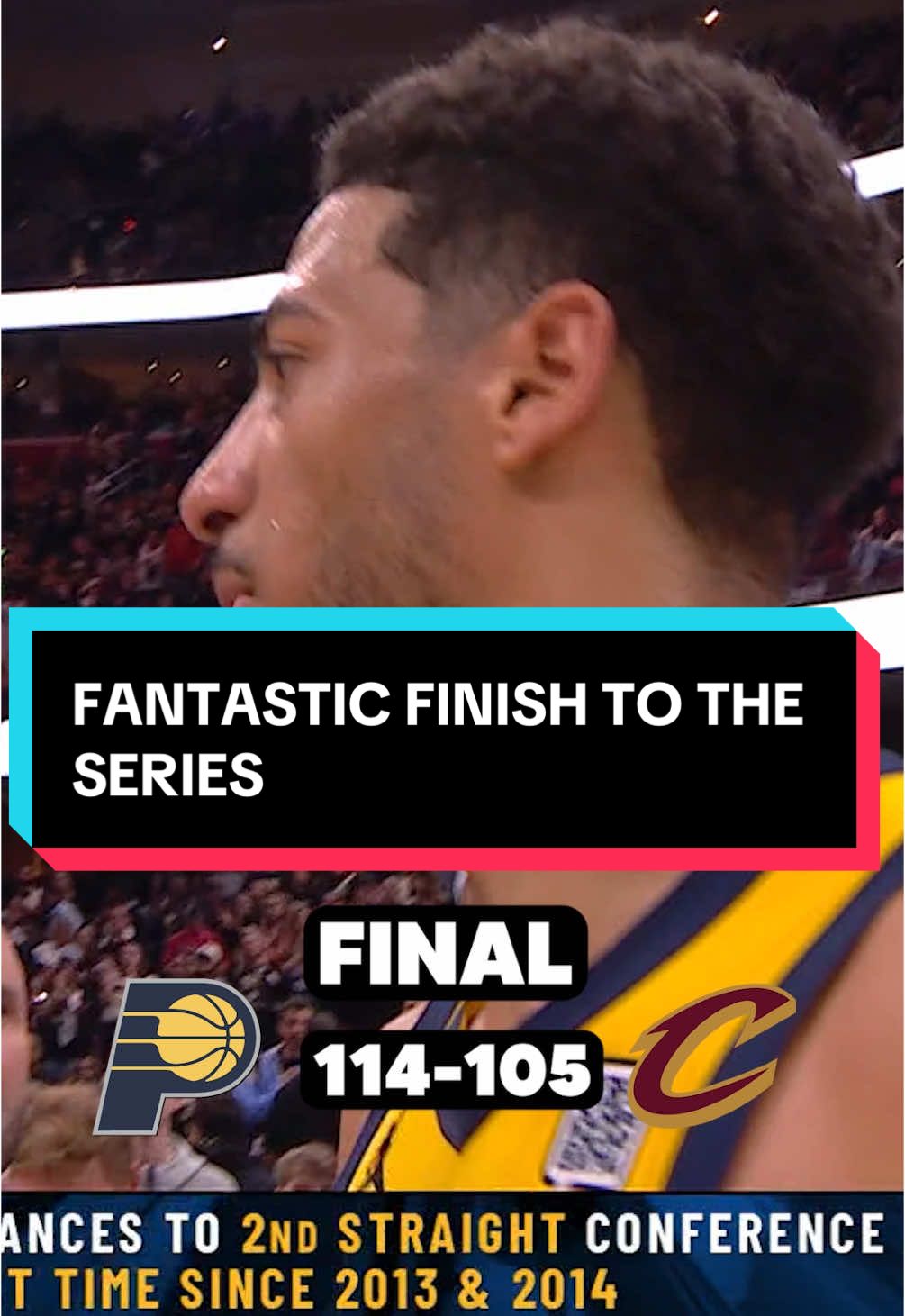 a fantastic finish to a 4-1 series win over the Cavaliers 🥶 #NBA #pacers #playoffs #nbaplayoffs #indianapacers 