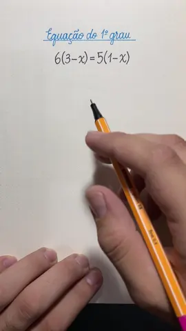 Equação do primeiro grau  #matematica #math #professor #matematicabasica #matematik 