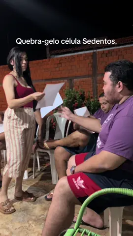 Quebra- gelo  Momento compartilhar  #sedentos #jesus #celula #dinamica #brinacdeiracelula #quebragelo