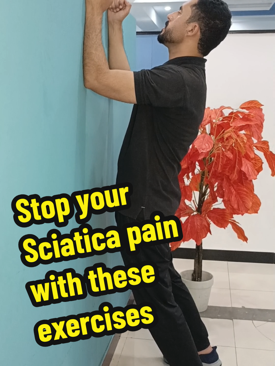 Stop your sciatic pain with these effective exercises.  #DrNaqeebKhan #physicaltherapy #physiotherapy #foryoupage #chiropractor #unfreezemyacount #sciatica #fyp 