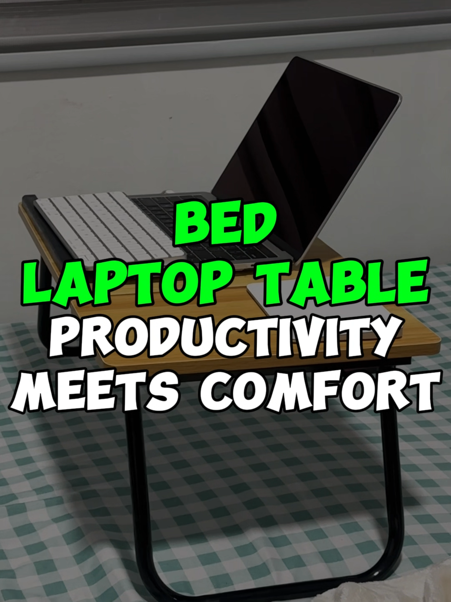 Sobrang Productive ako kahit nasa kama dahil sa Bed Laptop Table na to #bedtable #laptoptable #table