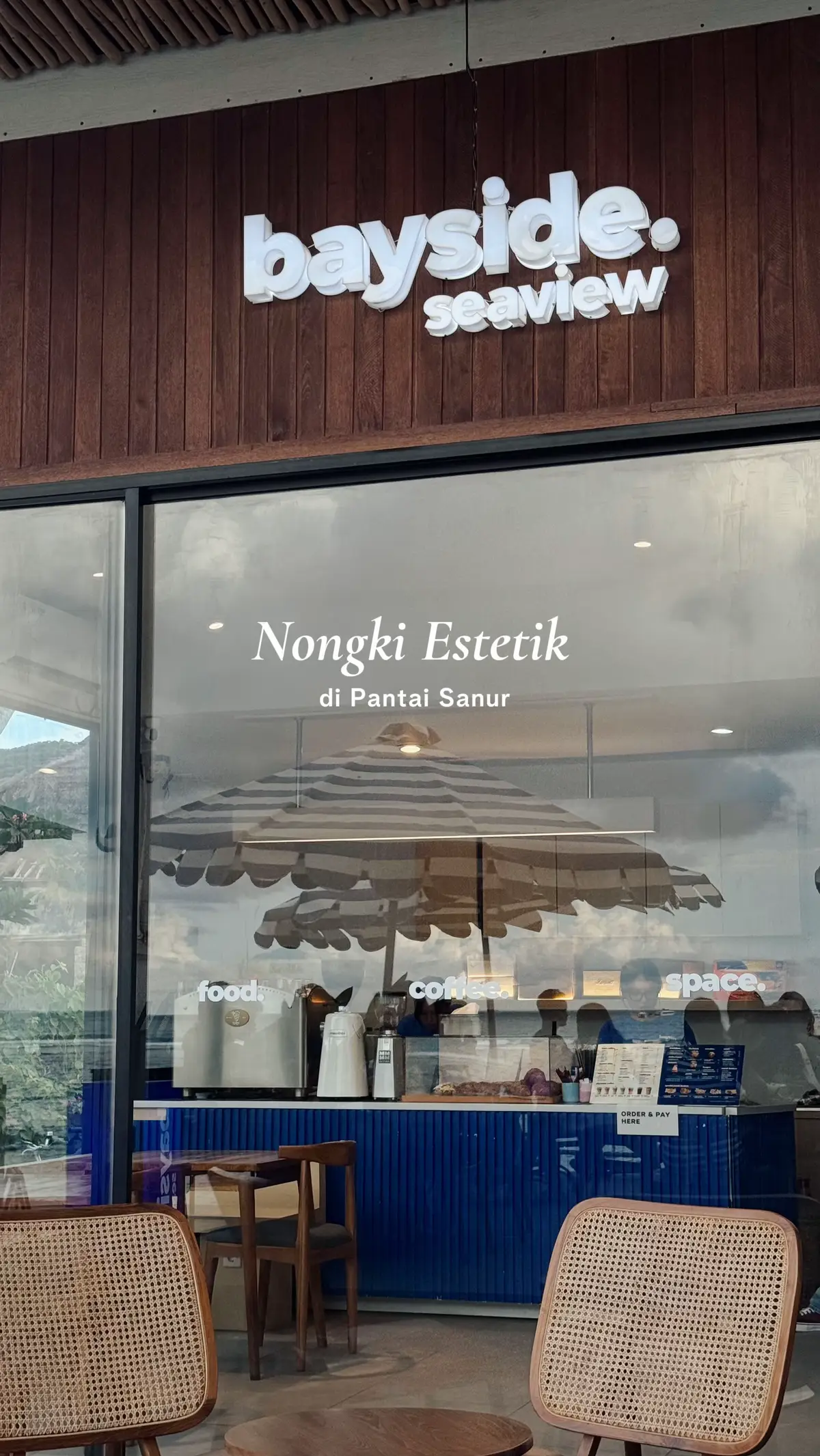 sanur dan spot nongki hitsnya💙 📍 @Bayside Seaview #coffeeshopsanur  #cafebali #cafedenpasar #rekomendasicafe