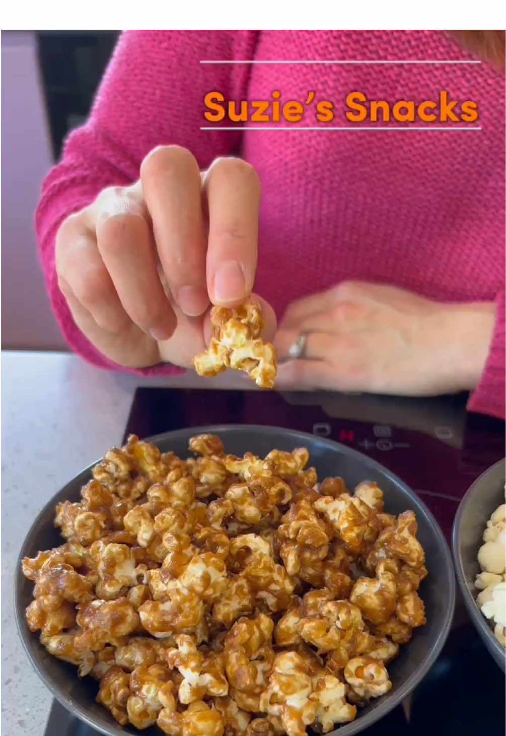 Sweet and Salty Popcorn I love popcorn in many forms … during both of my pregnancies I craved it! I even just loved it plain popped! But over the years I have made and enjoyed many varieties (of which my 2 little ones love too!)  Popcorn (this is for both types of popcorn)  1 tbsp veg oil  100g popping corn Sweet Popcorn Ingredients   1/2 of the popped corn is used for this  75g salted butter  75g muscovado sugar  Salty Popcorn Ingredients  1/2 of the popped corn is used for this A good handful of grated Parmesan or mature cheddar or a good flavoured hard cheese  Pinch of sea salt  A good grind of black pepper  Top tips- 1. Make sure the pot/pan has a tight fitting lid, if not use a large plate to cover or tin foil or baking tray to set on top of it  2. Every so often swirl the pot/pan around to stop the corn burning  3. Sweet popcorn - work very quickly to coat the popcorn in the toffee sauce, spread out on a lined tray to cool  4. Salty popcorn - it is best to sprinkle the cheese over hot popcorn so it sticks to the popcorn  5. Use any flavouring you want to enjoy the popcorn - toasted spices or just even a sprinkle of sugar or sea salt’  #popcorn #snacks #sweet #savoury #salty #toffee 