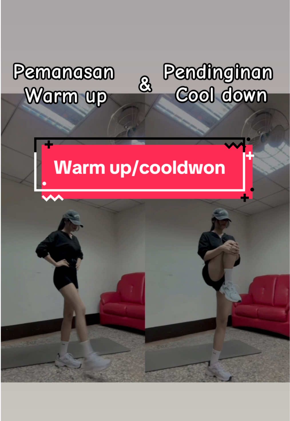 Jangan tertukar ya gaes 🥹wajib di lakukan before after workout #workoutmotivation 