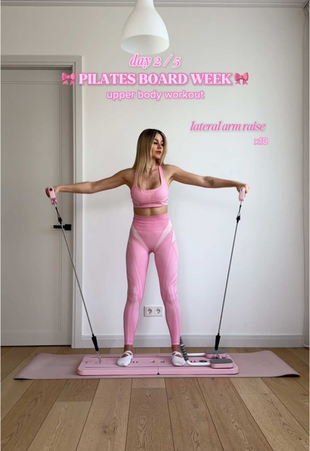 PILATES BOARD WEEK - DAY 2 🩰🌷🎧 Pilates upper body burn 💪🏼✨ Join me on the board and let’s get stronger together 🩷 Pilates board is linked in my bio 🩰🛒 #pilates #pilateslovers #pilatesinstructor #pilatesbody #pilateslife #pilatesmat #pilatesmatwork #pilatesfit #pilatesfitness #pilatessolo #pilatesteacher #pilatescommunity #pilatesworkout #matpilates #homeworkout #homeworkouts #pilatesbeginner #beginnerpilates #newtopilates #pilatesboard #foldablepilatesboard #foldablereformer #lhanel #lhanelfit  #foldablepilatesreformer