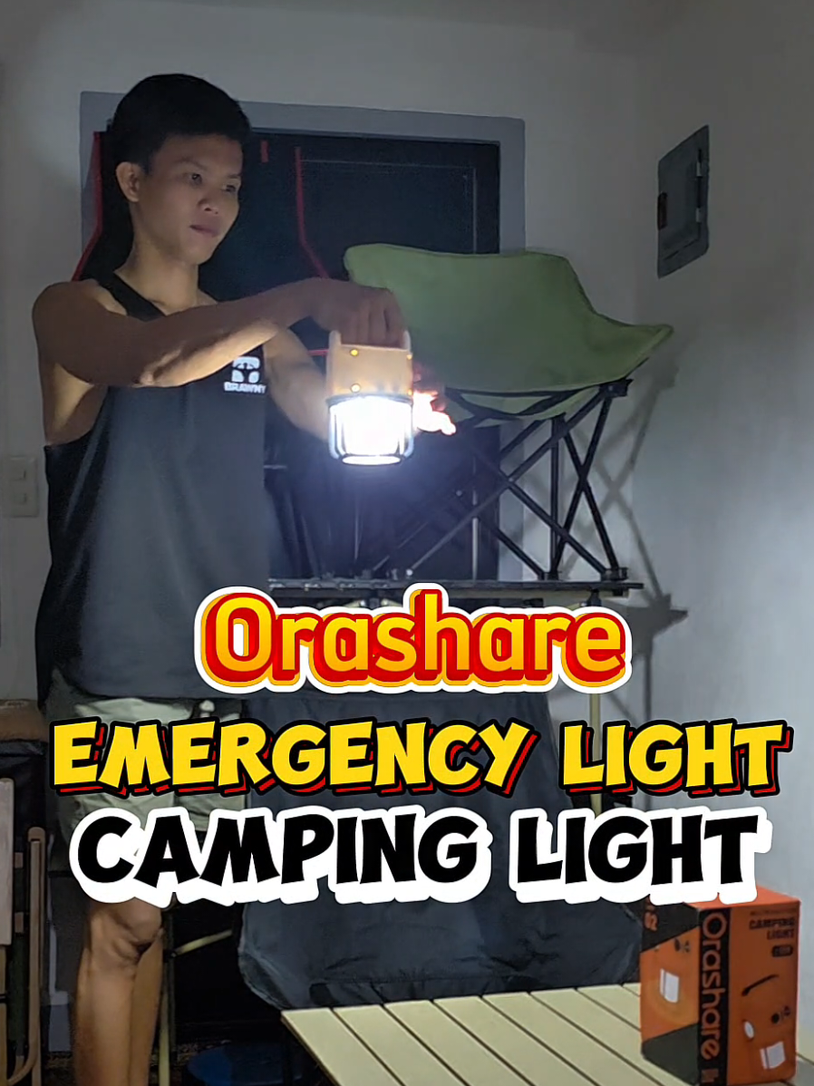 Orashare camping light emergency light. flash light water proof. #orashare #light #campinglight #flashlight #emergencylight #tiktokshop #fyp 