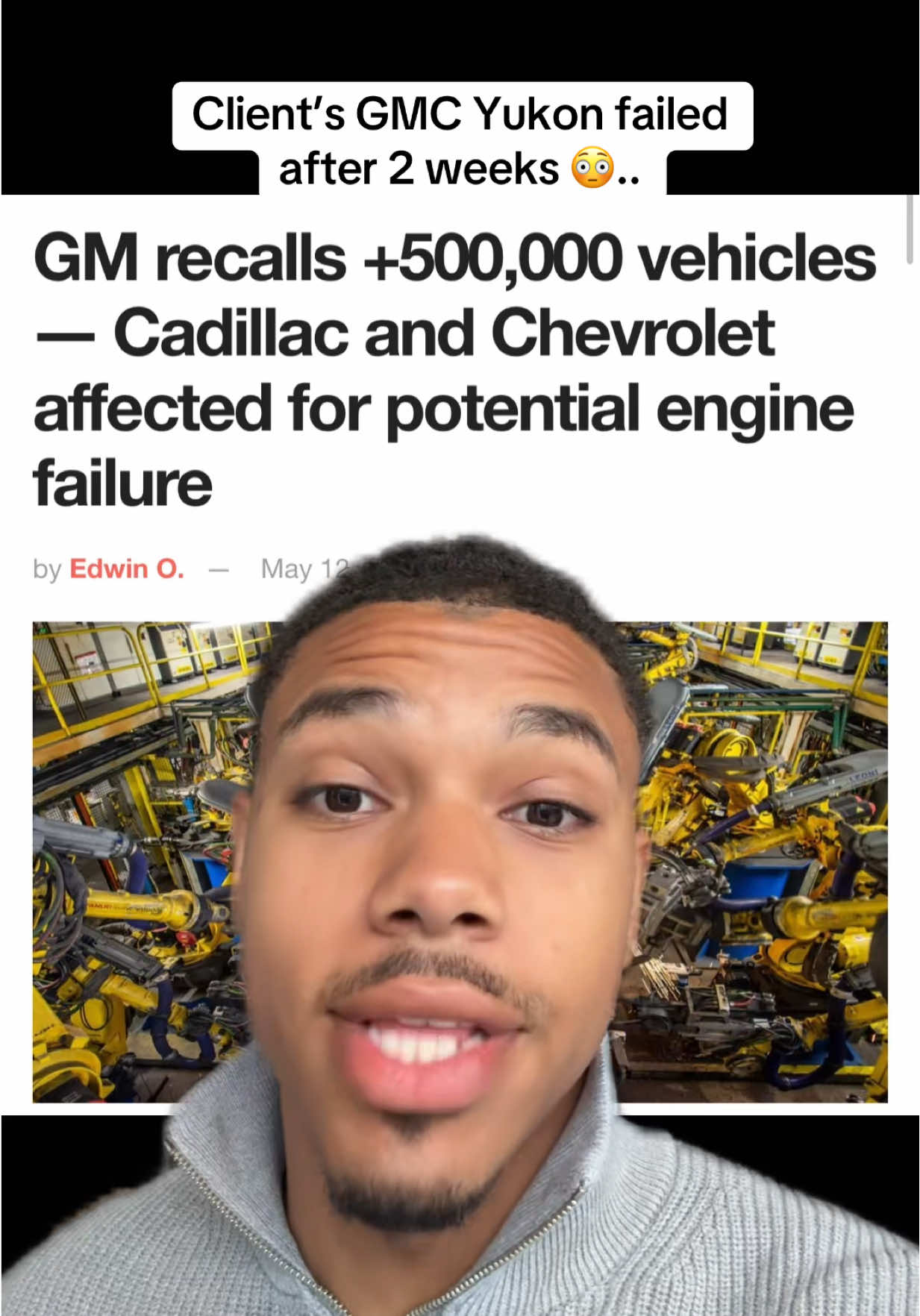 Hopefully he gets his car back soon 🤞🏾#jrodsellscars #carsalesman #approved #dealership #carbuyingtips #cartips #gmc #greenscreen 