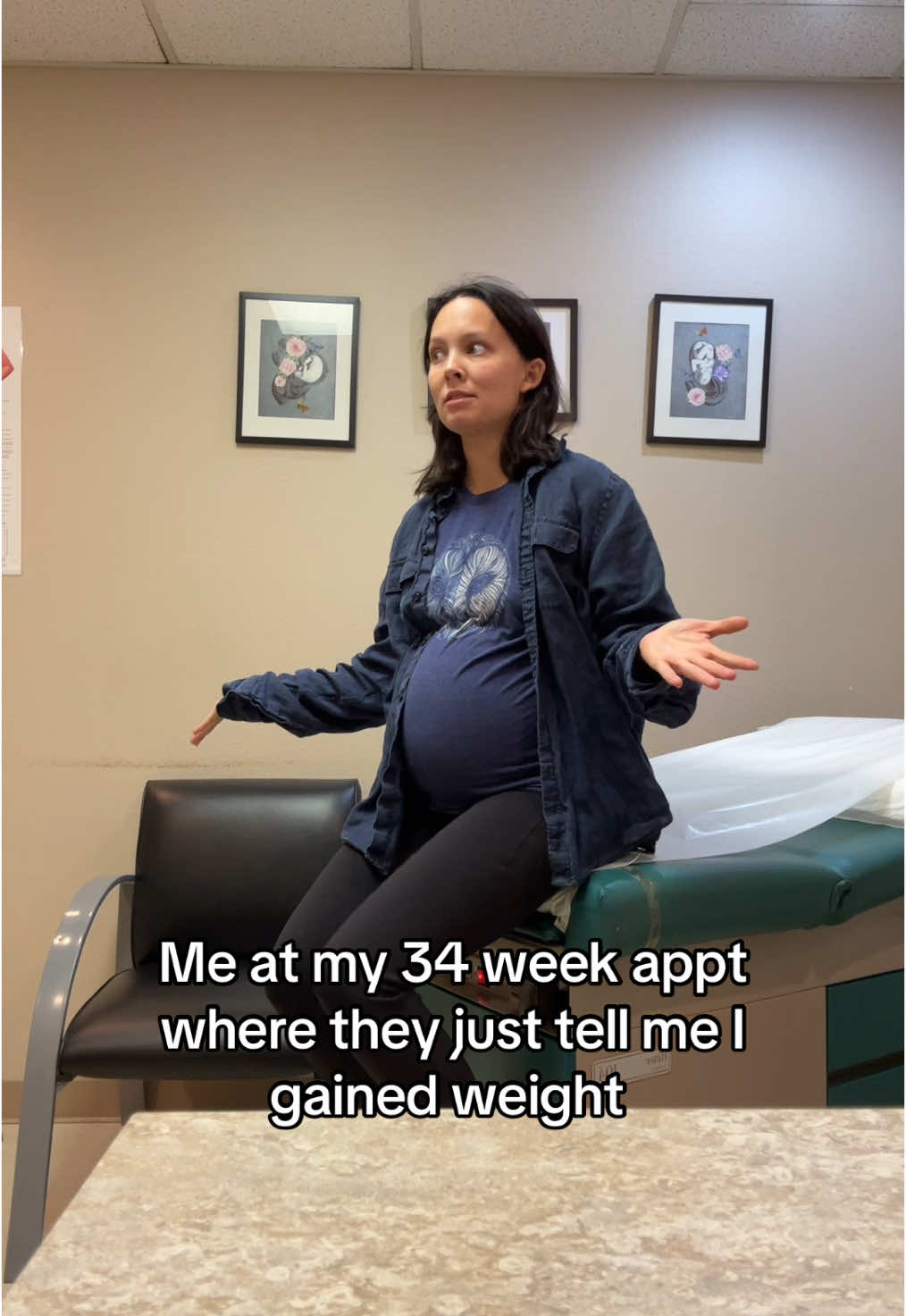Basically said you gained weight & baby is fine lol glad I spent 2 hours for that #pregnancy #pregnantlife #34weekspregnant #thirdtrimester #relatablemom #momcontent #sahm 
