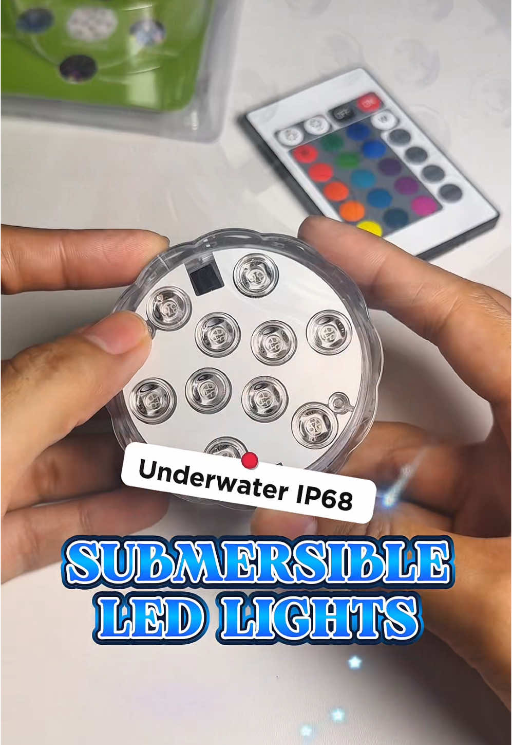 submersible underwater LED lights for swimking pools, aquarium, tanks and anything that is filled with water IP 68 water proof LED lights #ledlights #underwaterlights #submersible #aquarium #aquariumhobby #swimmingpool #bathtub #waterprooflights 