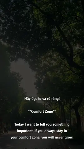 Comfort Zone #luyendochangngoay #luyendoc365 #tienganhmoingay #luyendoctienganh #hopecore #hopecoreenglish #foryou #fyp #foryoupage