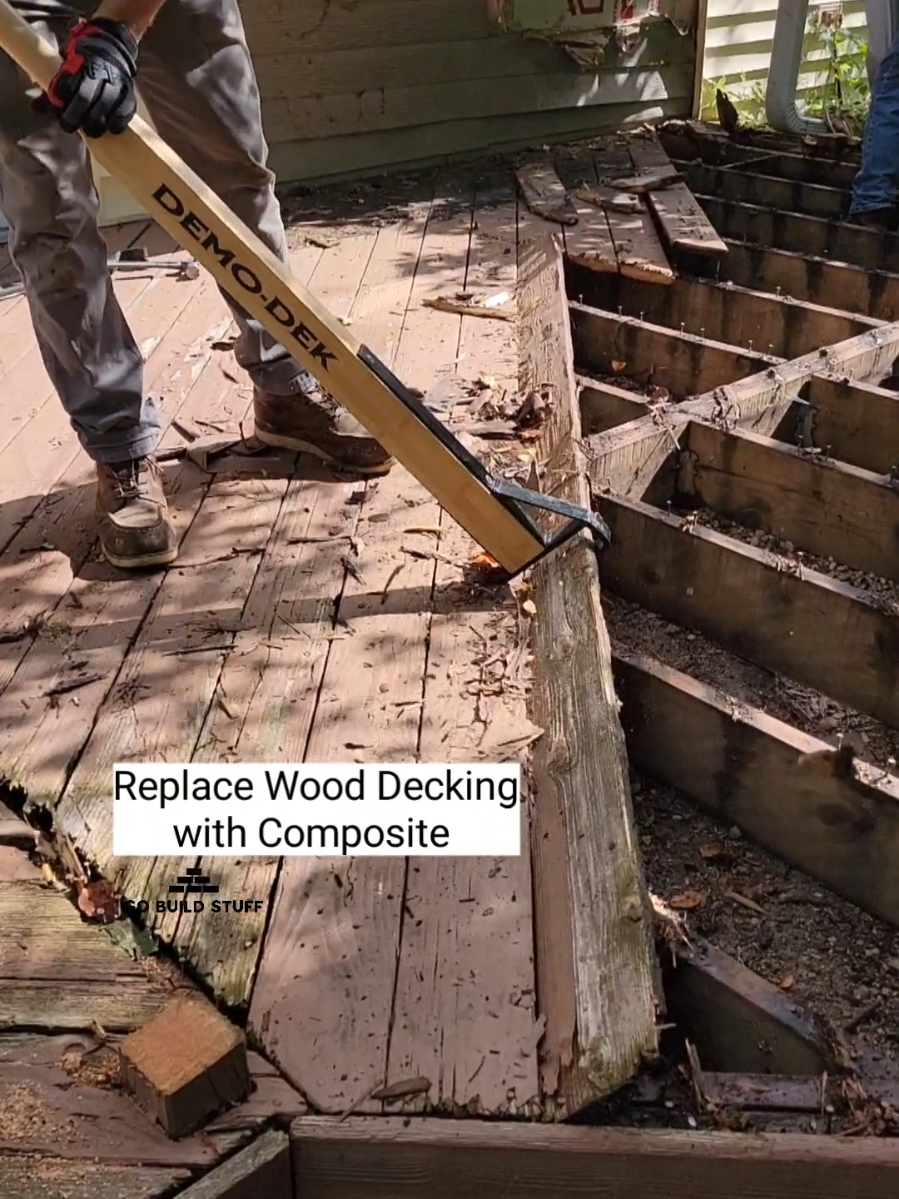 Time to replace your wood deck with composite #decks #composite #backyard 