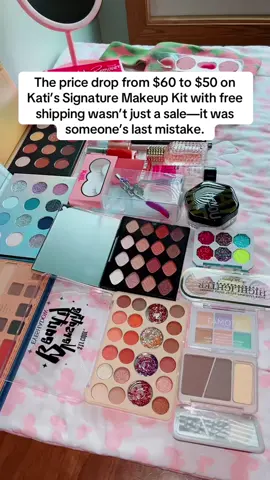 Kati's Signature Makeup Kit in a stylish pink box. #makeuptutorial #beginnermakeup #makeuptips #naturalmakeup #tiktokshop #dealsforyoudays #GlowUpCetaphil 