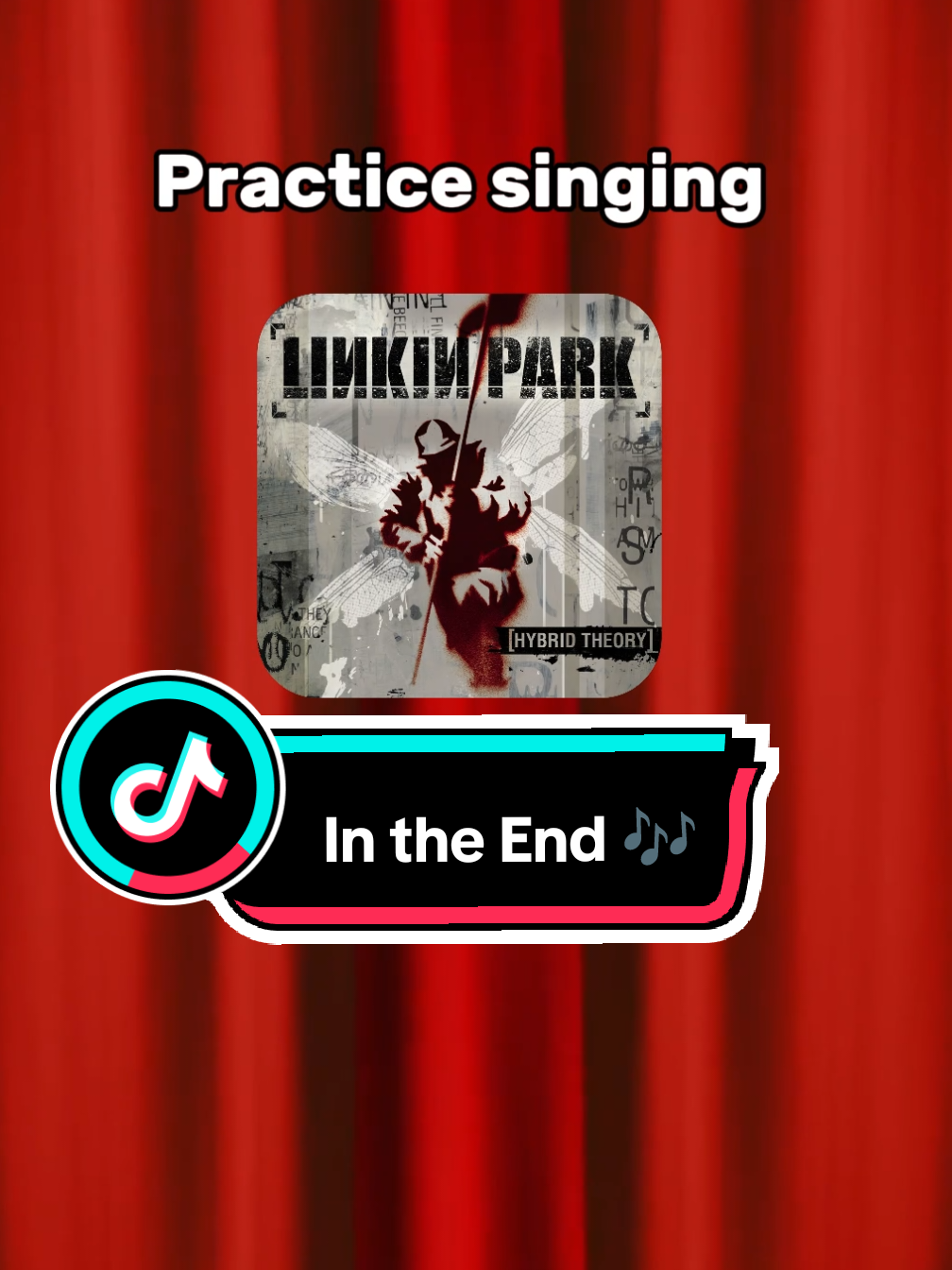 In the end! Challenge 🎤 #singingchallenge #teleprompterchallenge #linkinpark #intheend #fyp 